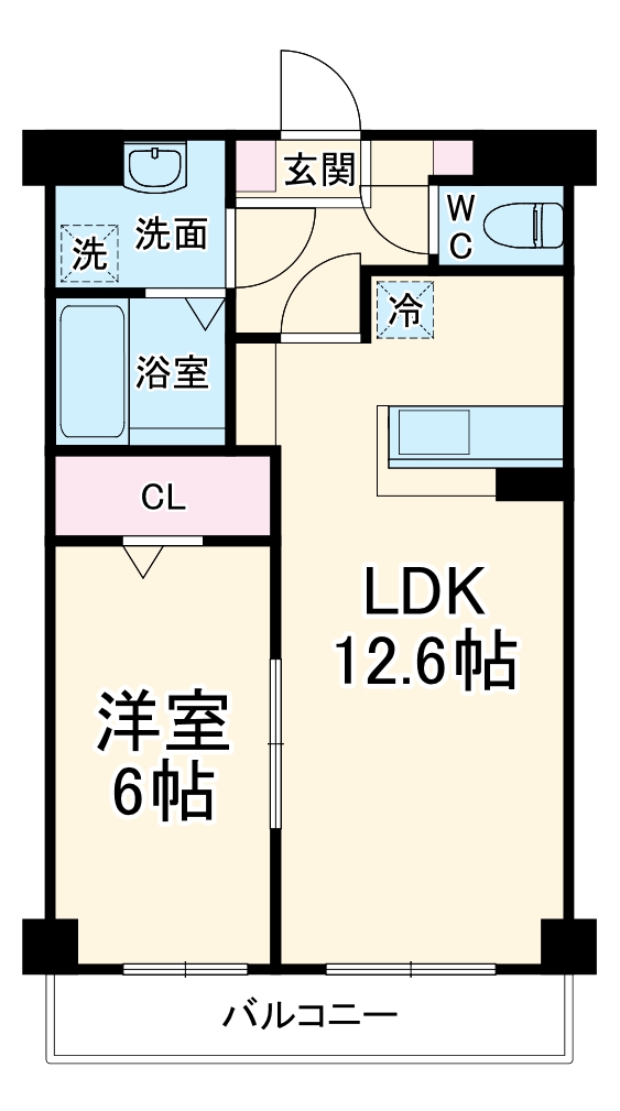 パークサイド中田Ⅱの間取り
