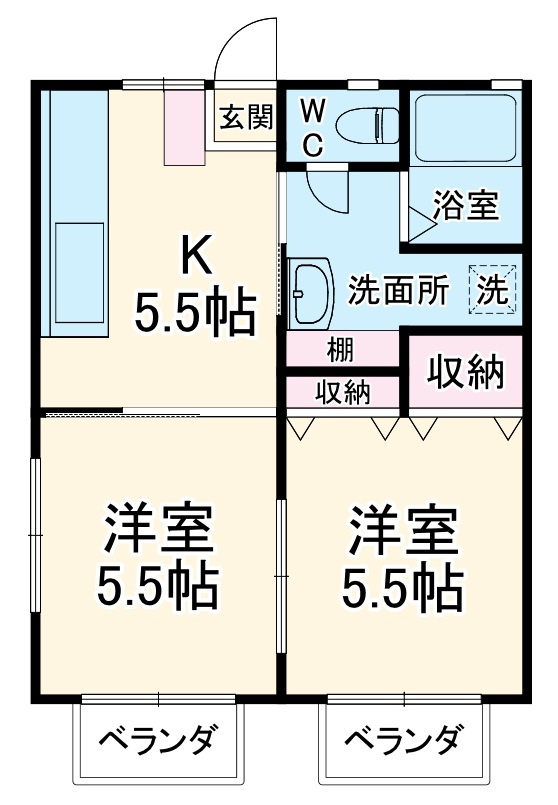 ハイツアゼリアの間取り