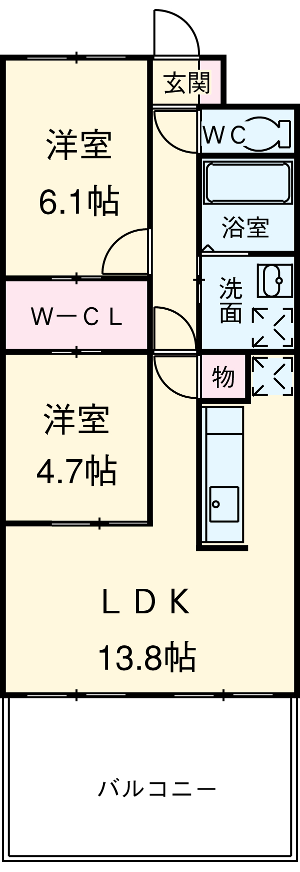 リバーサイドの間取り