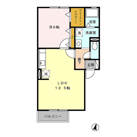 オリーブBの間取り