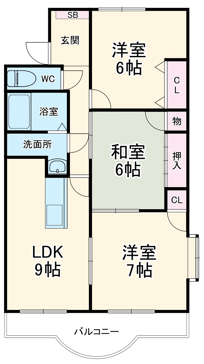 プラムスクエアの間取り