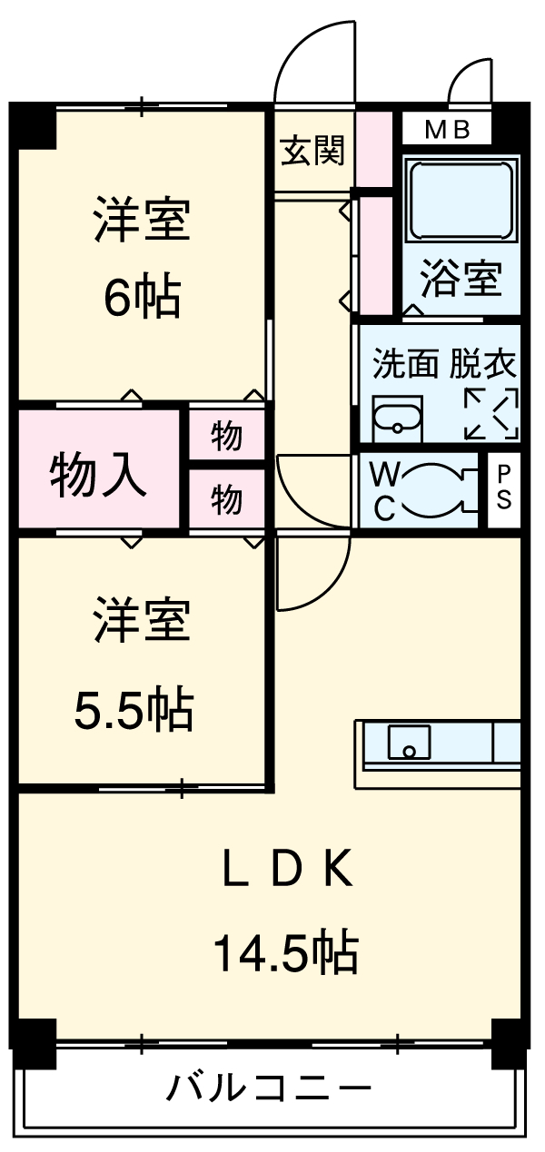 Bonheur・cle’の間取り