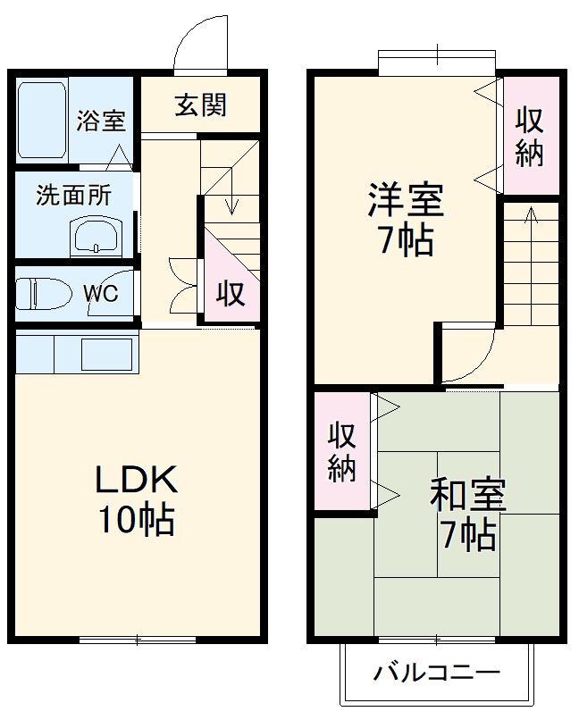 クレベール鈴大の間取り
