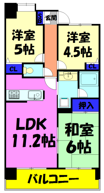 ラ・フォレ21の間取り