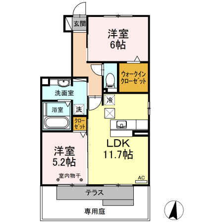 メゾンローズの間取り