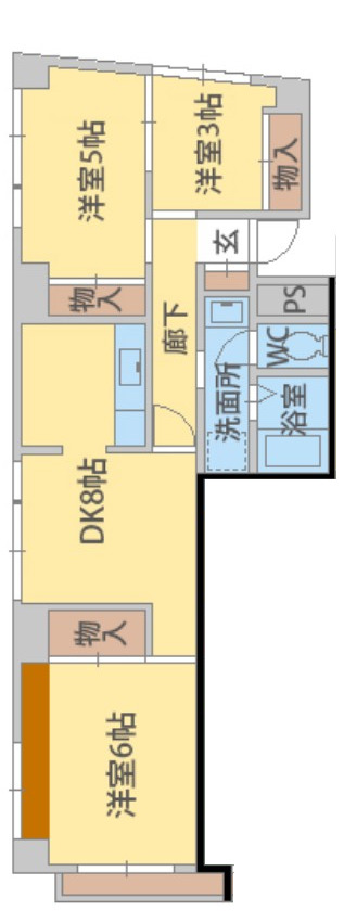 共栄マンションの間取り
