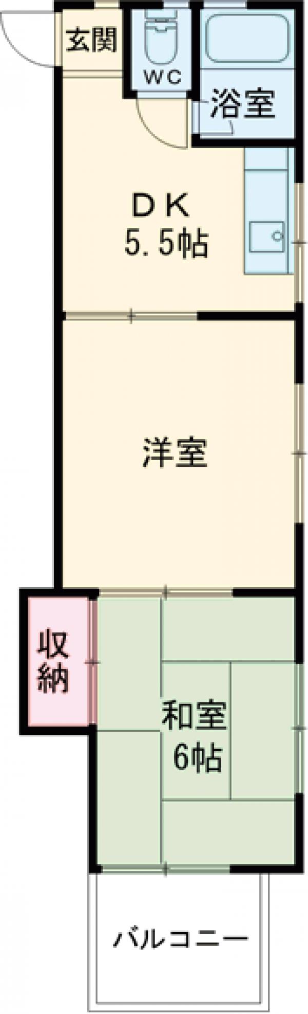 和田コーポの間取り