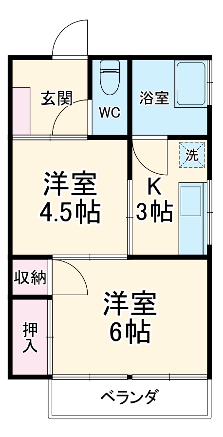 リバティ清水の間取り