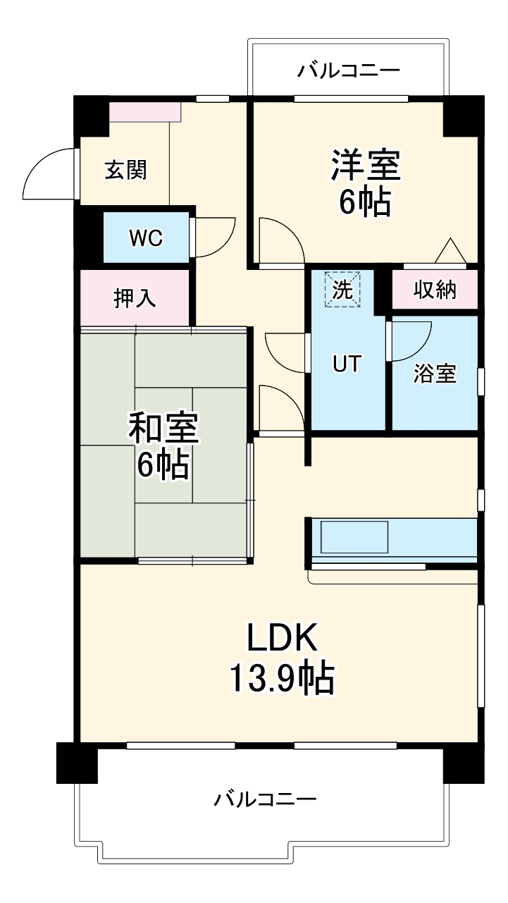 ブラウニーⅡの間取り
