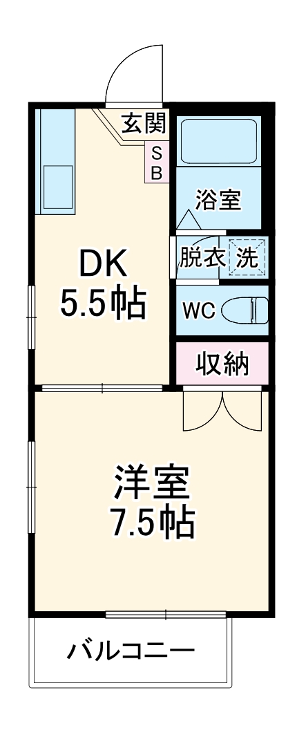 シオン藤沢Aの間取り