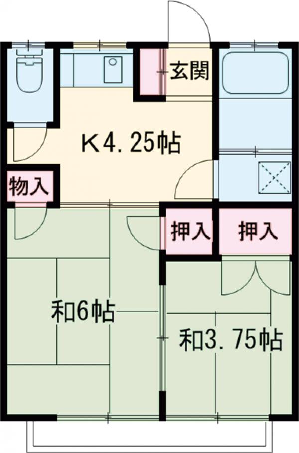コーポつかさの間取り