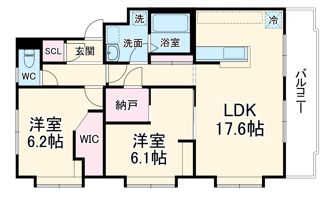 パークサイド・カワセの間取り