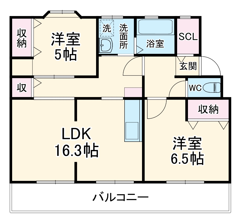 ファミール柏原の間取り