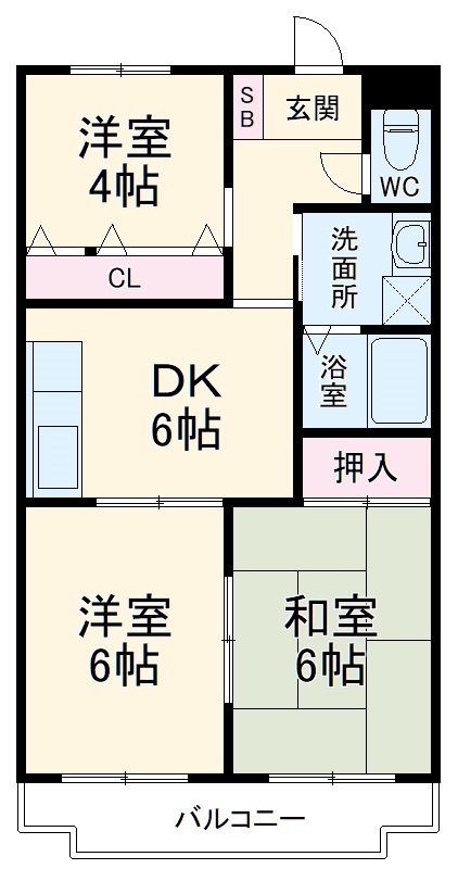 ピネ北山の間取り