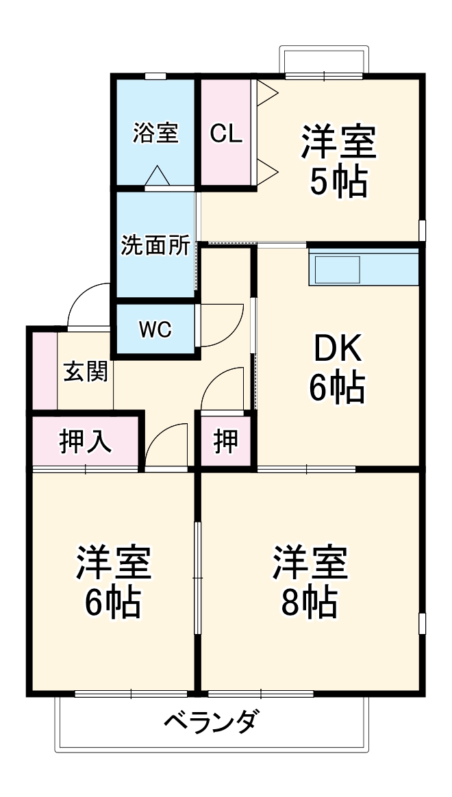 サンフィールド春日の間取り