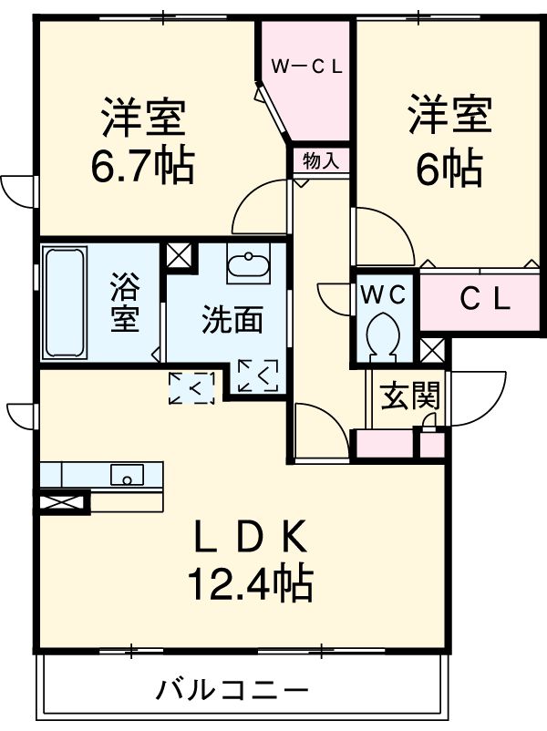 フェリーチェ湘南 Ⅰの間取り