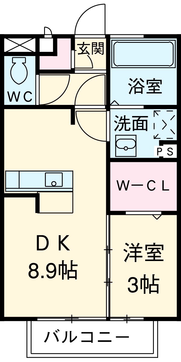 クールハイツIIの間取り
