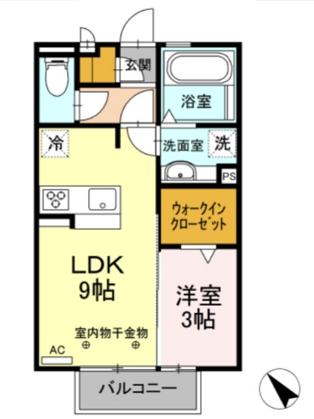 クールハイツIIの間取り
