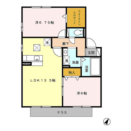 神立の杜Bの間取り