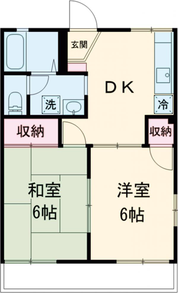 メゾン小山Ⅱの間取り