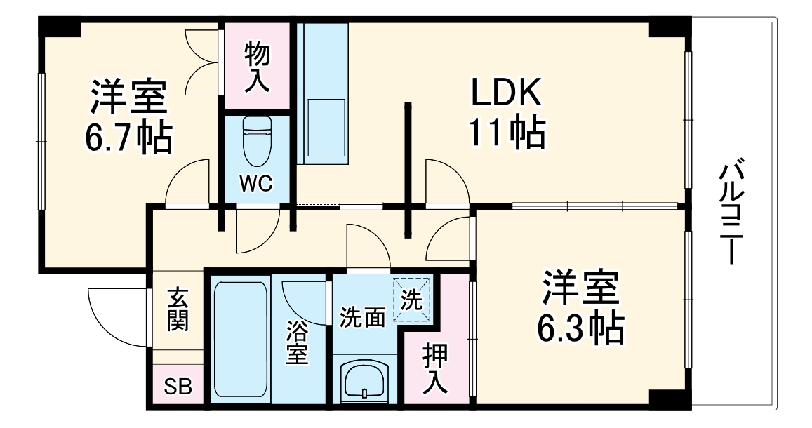 フレックス湘南石川の間取り