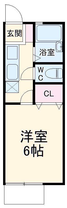 グリーンヒル五番館・204号室の間取り