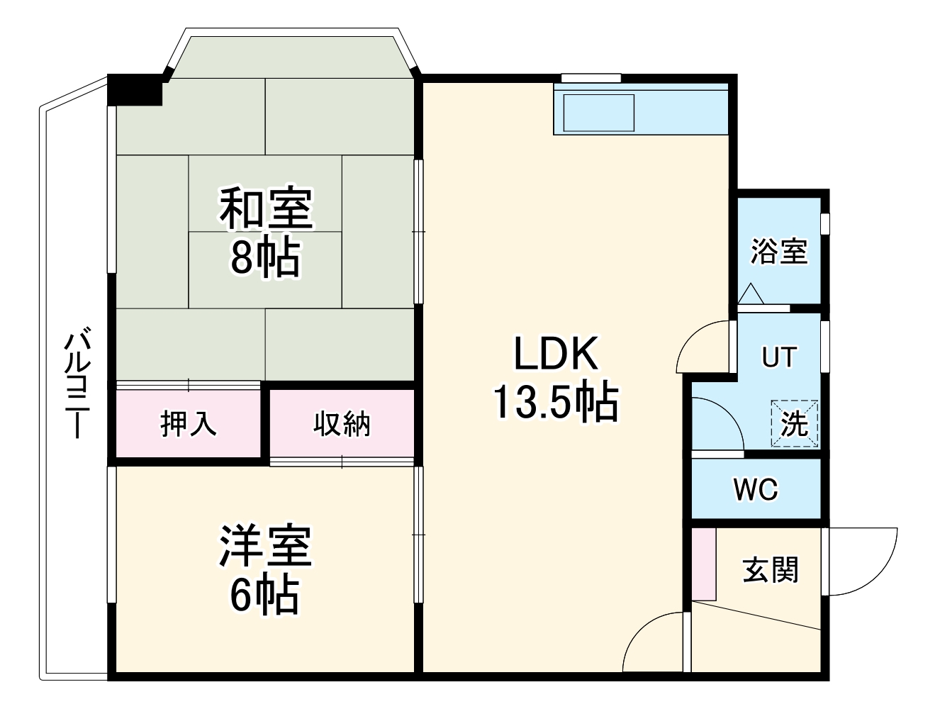 マンション島原の間取り