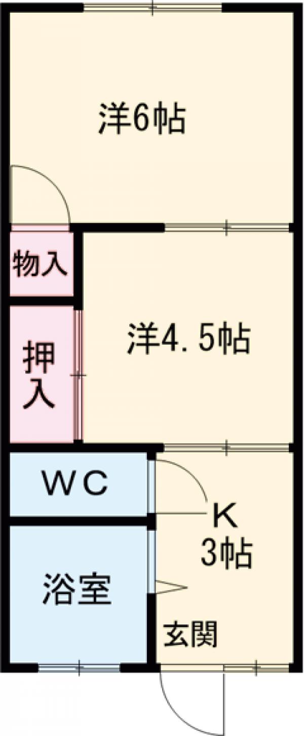 フジイ荘の間取り
