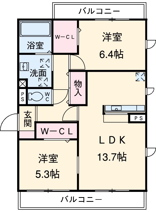 セレニティ Ⅲの間取り