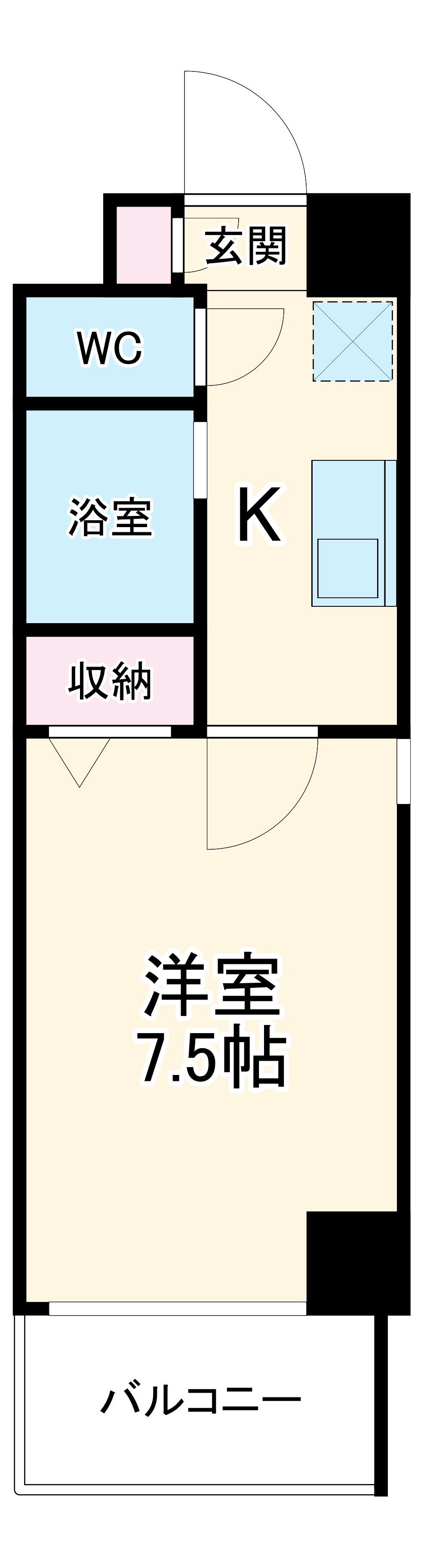 セントラルハイツ明野の間取り