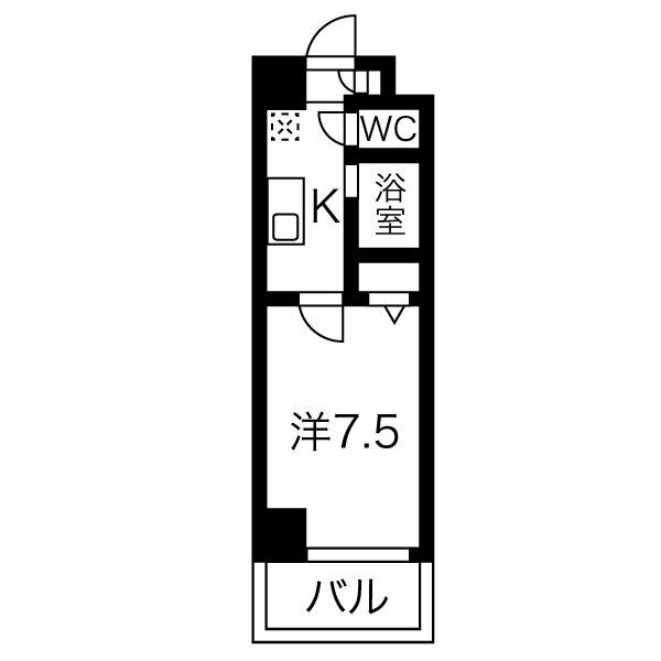 明野町の完工年月(2008年5月)築の賃貸マンションの間取り