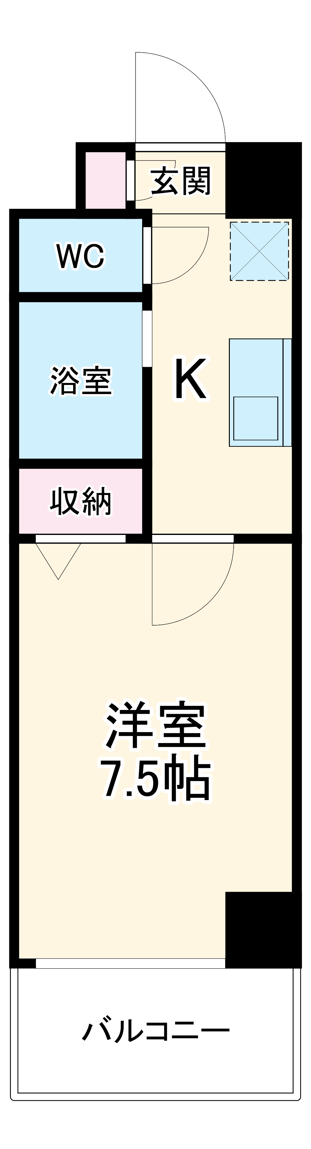 セントラルハイツ明野の間取り