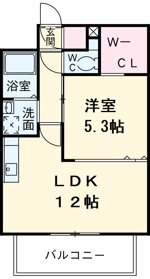 ロア金山の間取り