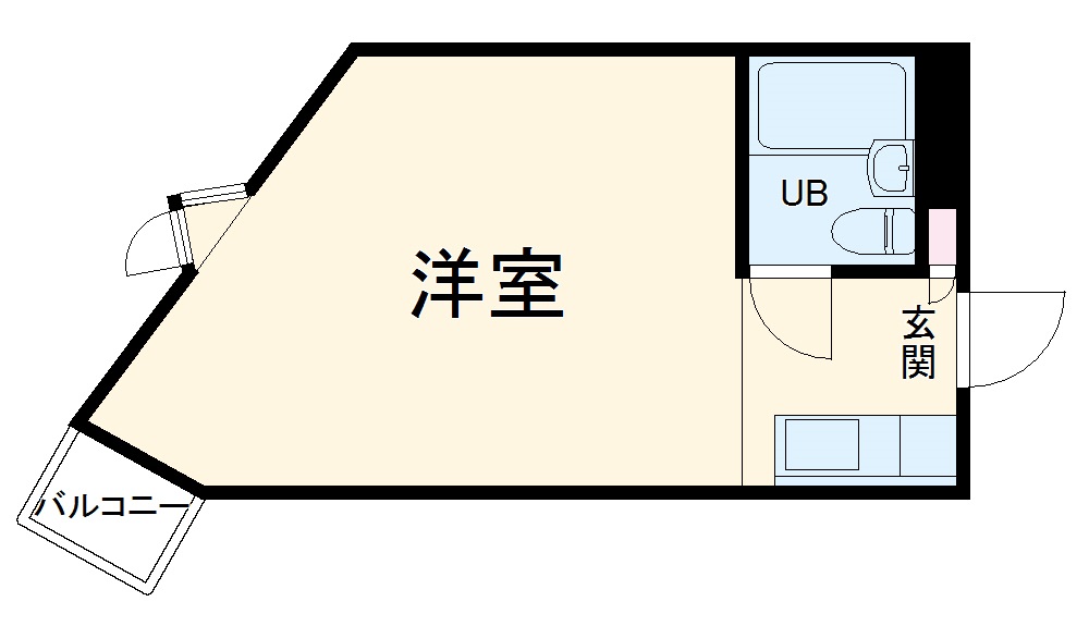 新尾頭の完工年月(1983年11月)築の賃貸マンションの間取り