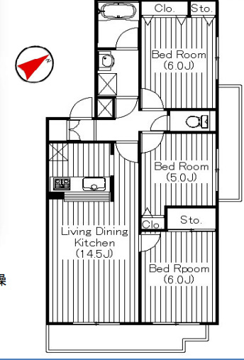 シティコート藤沢の間取り