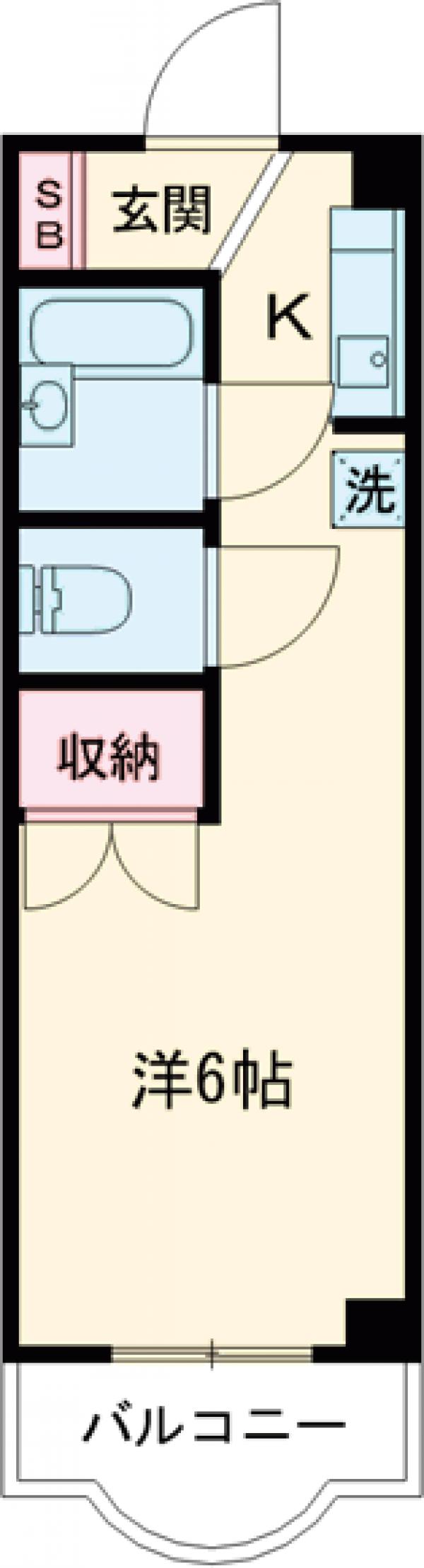 コーポサーザンヒルA棟の間取り