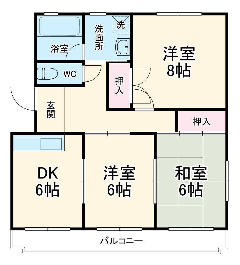 ヴィラウエノの間取り