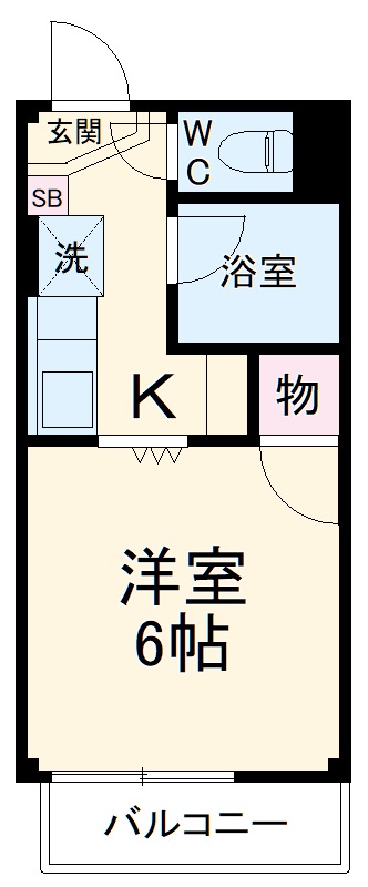 Ｓｕｒｐｌｕｓ　Ｏｎｅ　苗座・207号室の間取り