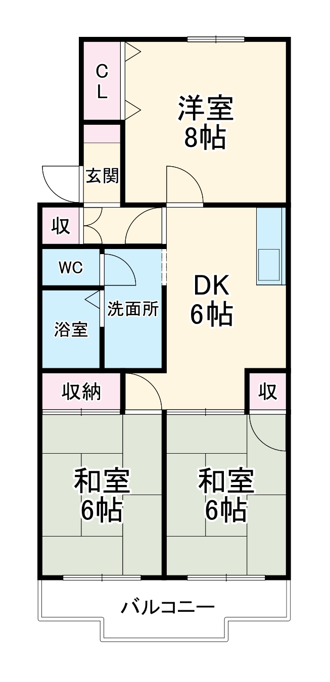 サンライズ栄の間取り
