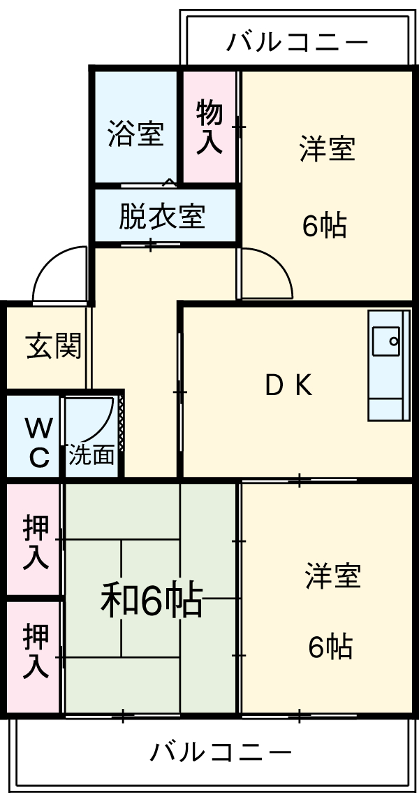 グリーンヒル高根の間取り