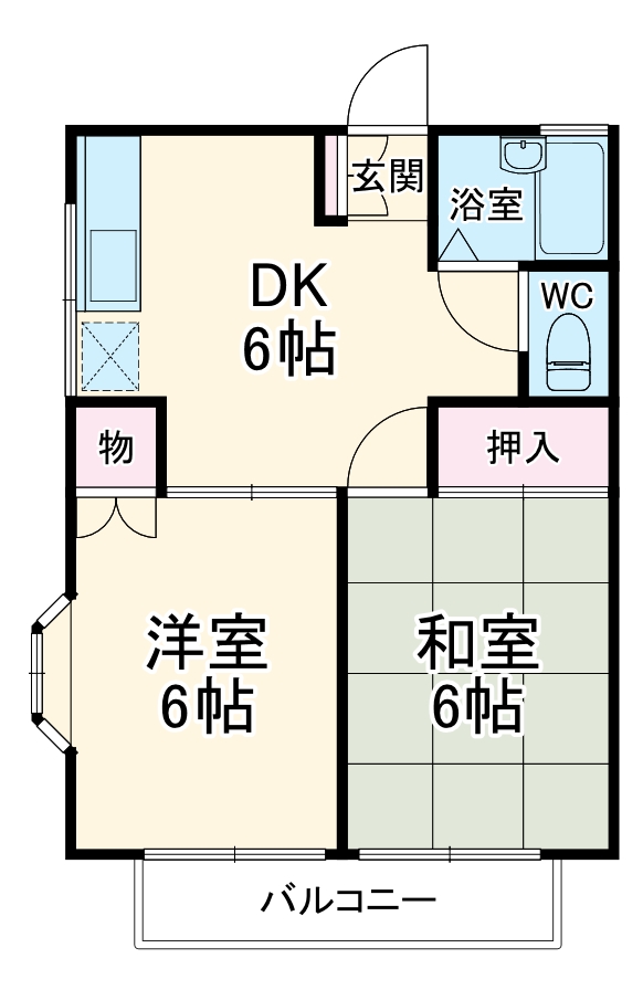 サンハイツ長島Aの間取り