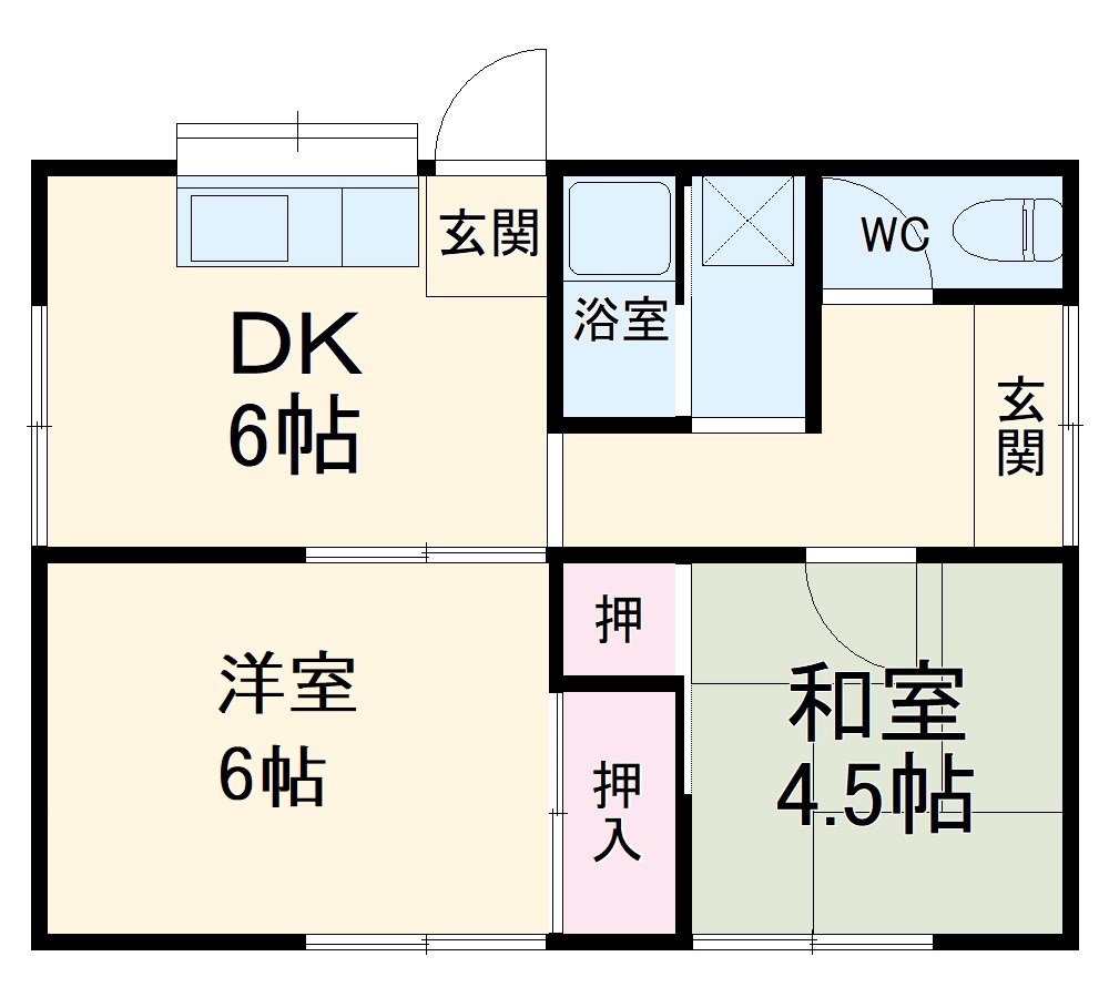 上島3丁目借家の間取り