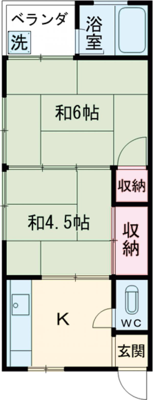 関口タル荘の間取り