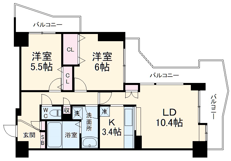 エクセレント千葉駅前タワーの間取り