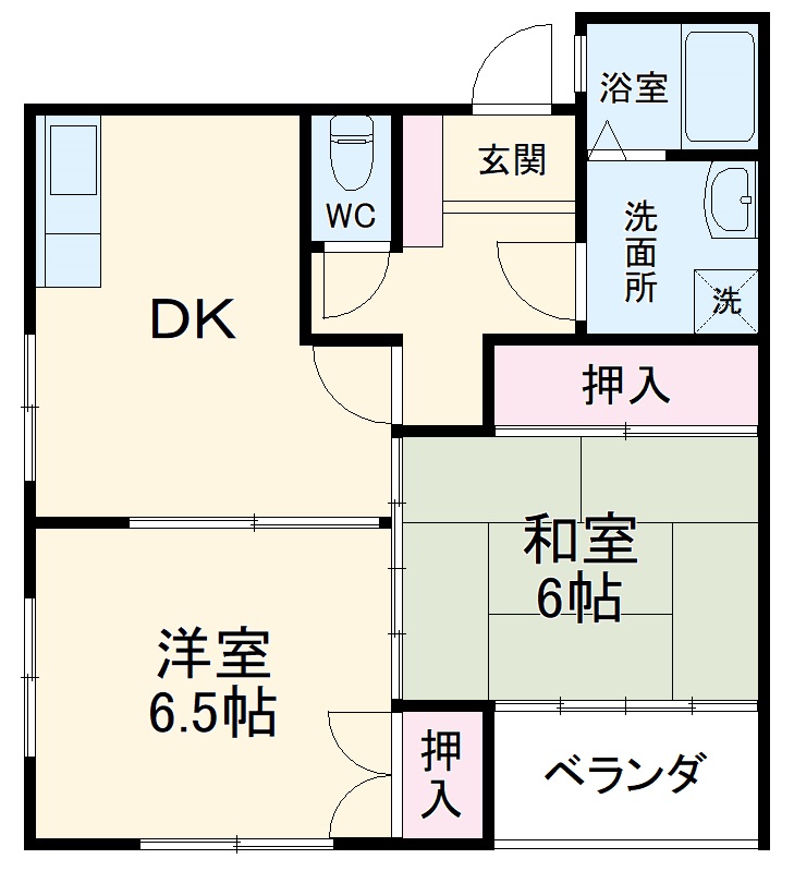 ハイツリバービレッジの間取り