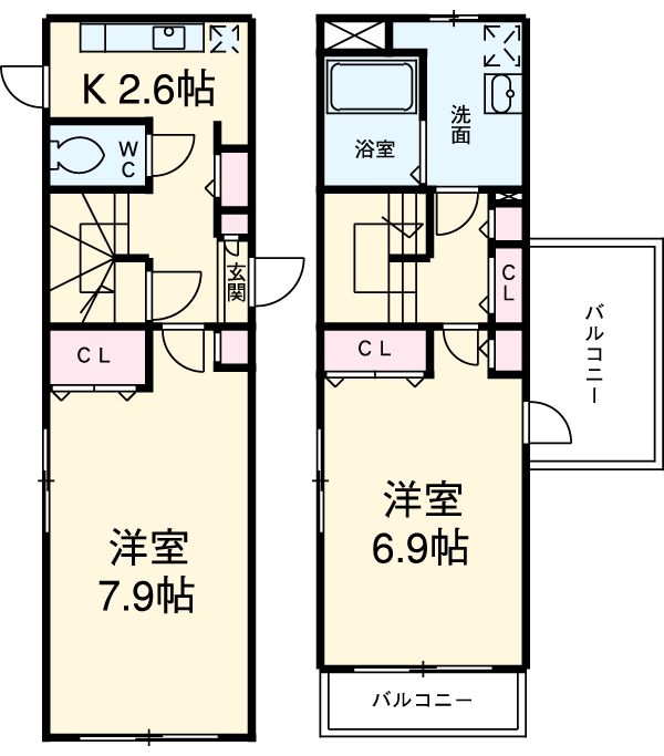 ブランシェ用賀の間取り