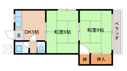 塚田ハイツの間取り