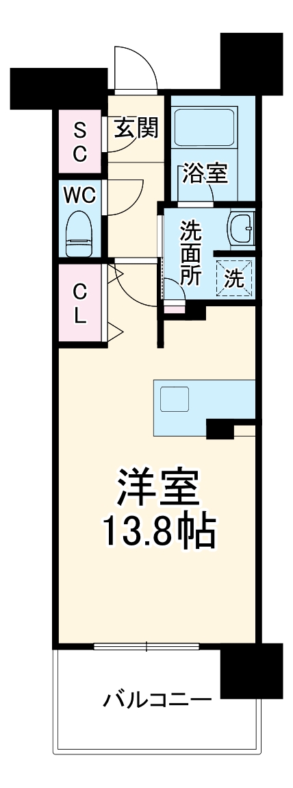 ロイヤルパークスERささしま EASTの間取り