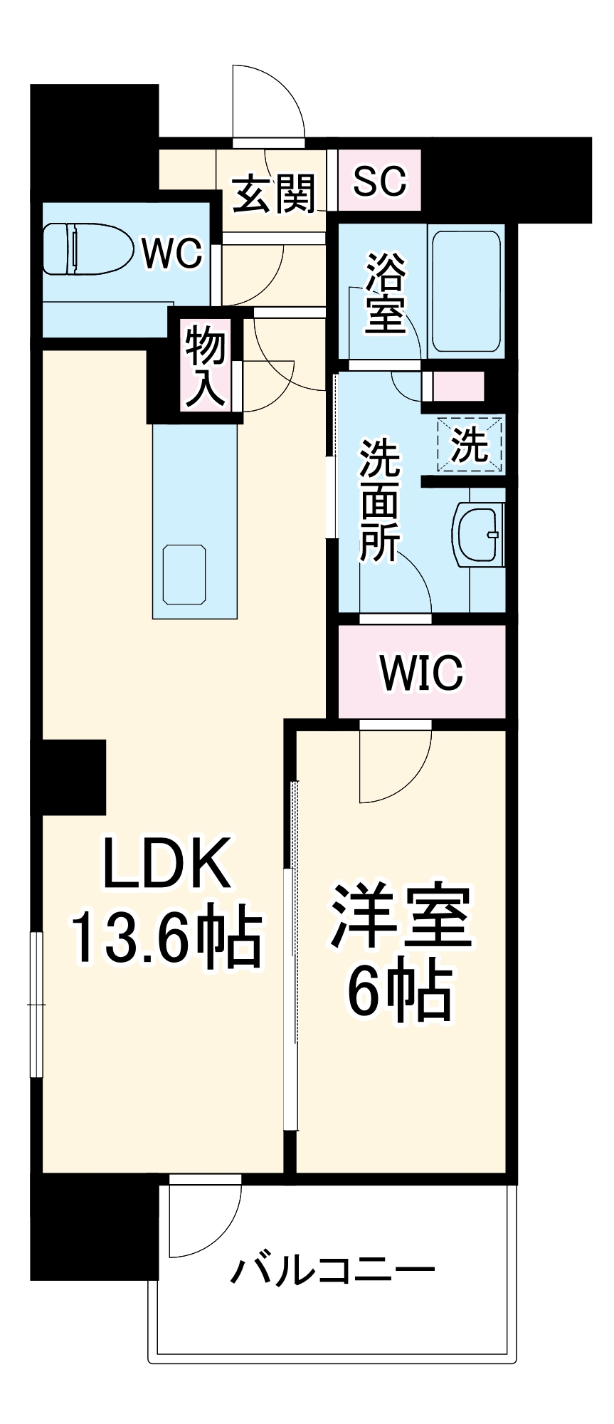 ロイヤルパークスERささしま EASTの間取り