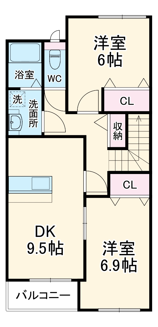 ベルクラージュの間取り